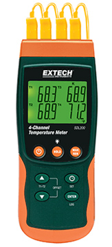 Extech SDL200 4-Channel Data Logging Thermometer | Digital Thermometers / Thermocouple Thermometers | Extech-Thermometers |  Supplier Nigeria Karachi Lahore Faisalabad Rawalpindi Islamabad Bangladesh Afghanistan