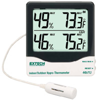 Extech 445713 Indoor / Outdoor Hygro-Thermometer | Ambient Conditions Monitors | Extech-Ambient Conditions Monitors |  Supplier Nigeria Karachi Lahore Faisalabad Rawalpindi Islamabad Bangladesh Afghanistan