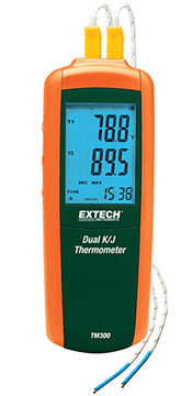Extech TM300 Dual Input Thermometer | Digital Thermometers / Thermocouple Thermometers | Extech-Thermometers |  Supplier Nigeria Karachi Lahore Faisalabad Rawalpindi Islamabad Bangladesh Afghanistan